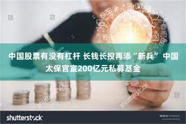 中国股票有没有杠杆 长钱长投再添“新兵” 中国太保官宣200亿元私募基金
